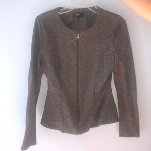 Medium grey sweater blazer